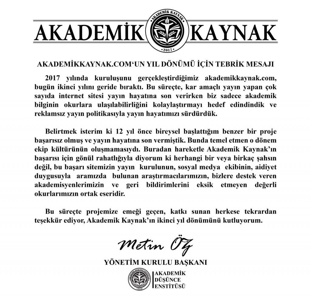 8dfce5f9-8cb2-425b-bc31-fc2f106d5224-1024x991 Akademik Kaynak'ın Kuruluşunun 2. Yıl Dönümü Tebrik Mesajı