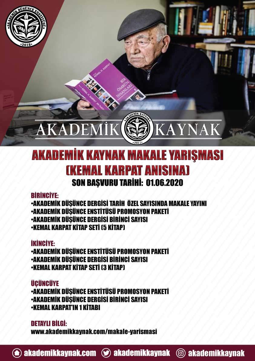 Makale Yarışması (Kemal Karpat Anısına)